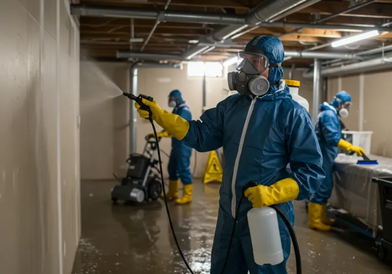 Basement Sanitization and Antimicrobial Treatment process in Saint Clair, PA